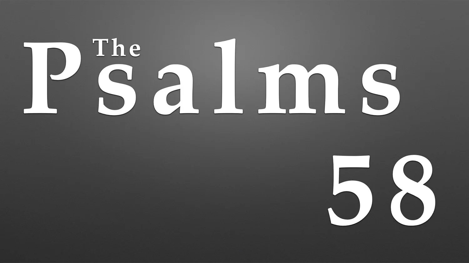 Psalm 58