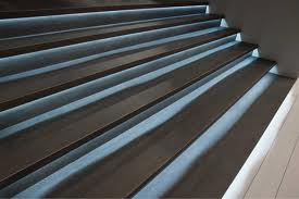 Tile commercial stair Laminam