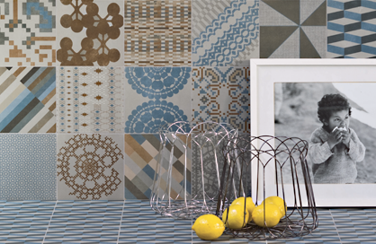 céramique rosemère cuisine mosaïque beige gris bleu