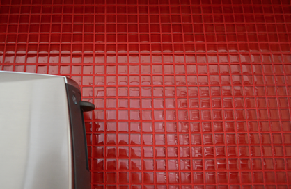 tile shower red soligo laval blainville rosemere montreal