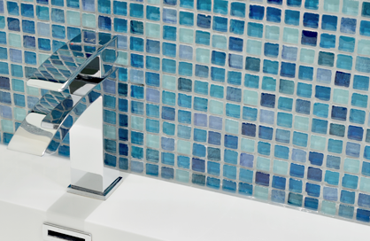bain douche en céramique soligo bleu bain laval blainville rosemere montreal