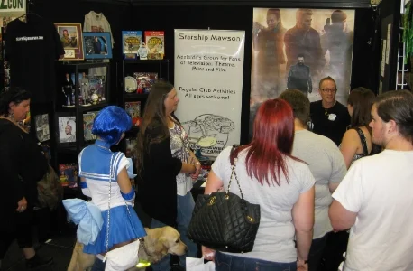 Both days of Oz Comic Con in Adelaide on April 5 and 6 would prove to be highly successful for us as we attracted many new financial club members as well as selling tables for our upcoming Ultimate Quiz Night on August 9! Club Captain - Stu Blair is seen here, explaining the many great benefits of joining Adelaide's coolest meet-up group!