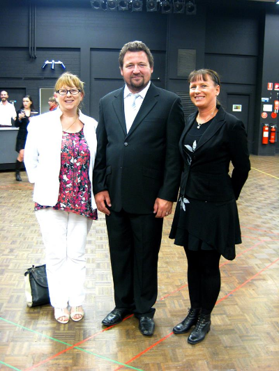 Ilona and Cherie with one of SA Opera's brilliant performers for La Traviata!
