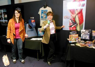 August 24 - Our Dr Who film event and expo was a fantastic day full of Daleks, K9 and plenty of fans with their favourite costumes and pictured here are members - Eliza and Maryanne with K9!