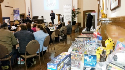 A large selection of pop culture memorabilia from our dealers for sale during our quiz night!