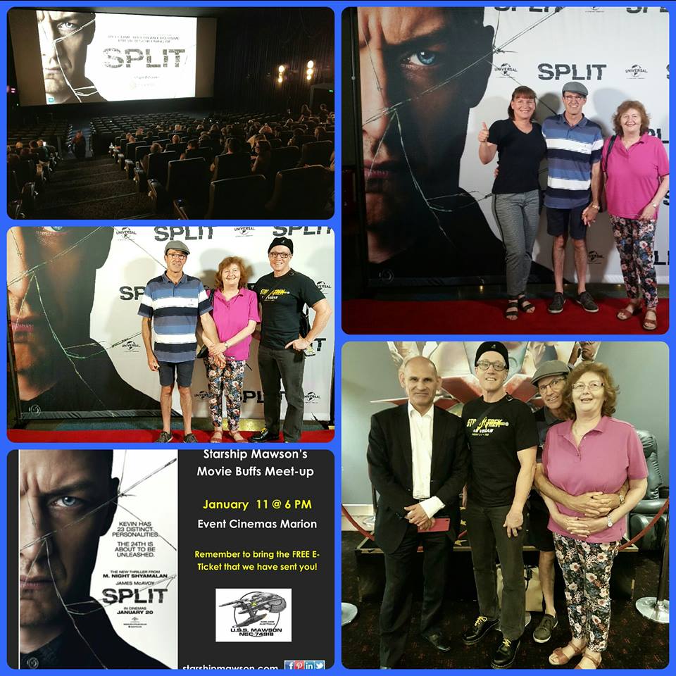 January 11 meet-up was at Event Cinemas, Marion for the special presentation of 'Split' and what a great night we all had!