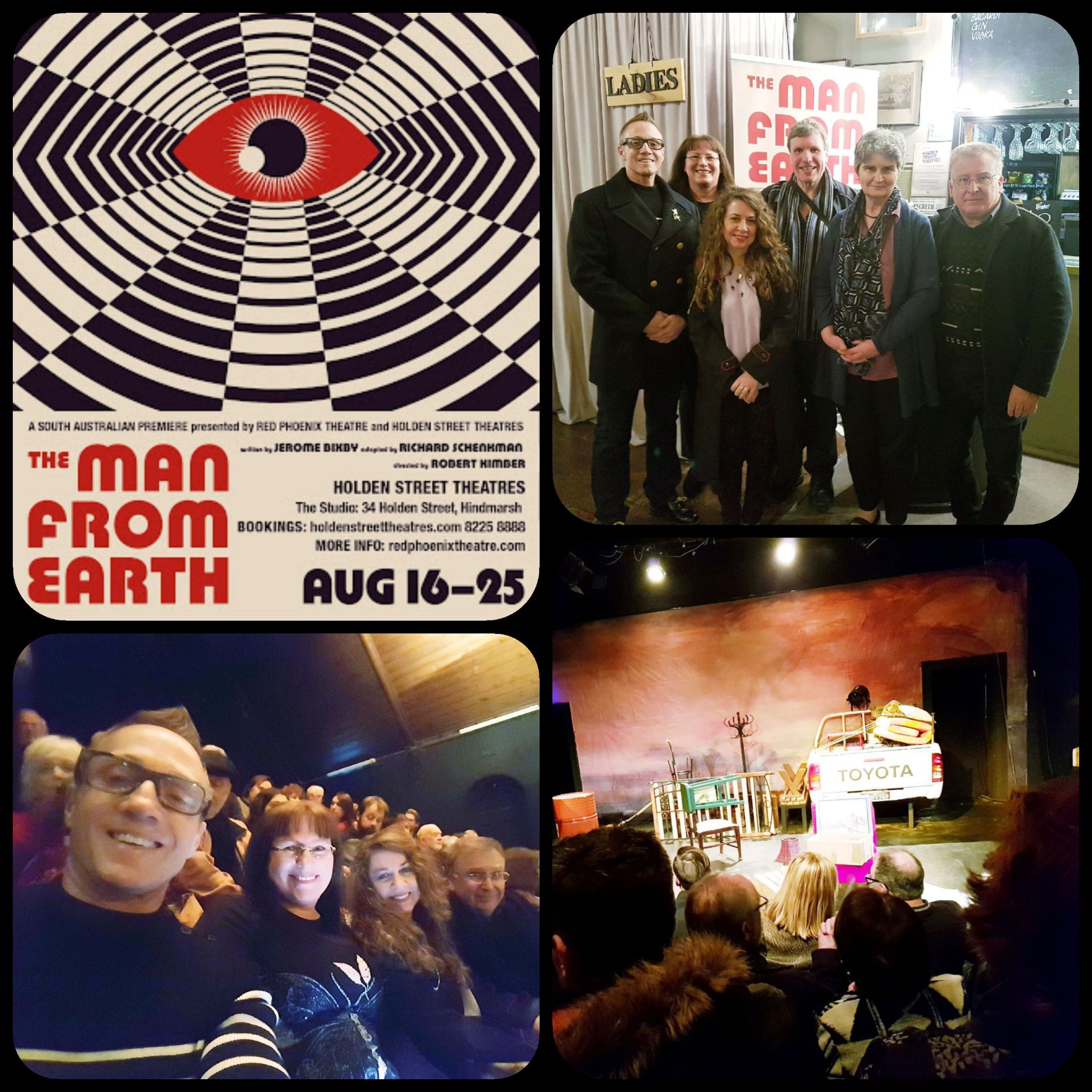 We had a fantastic evening at the opening night of the classic sci fi theatre production of The Man From Earth at the Holden St Theatre on August 16. A must see!