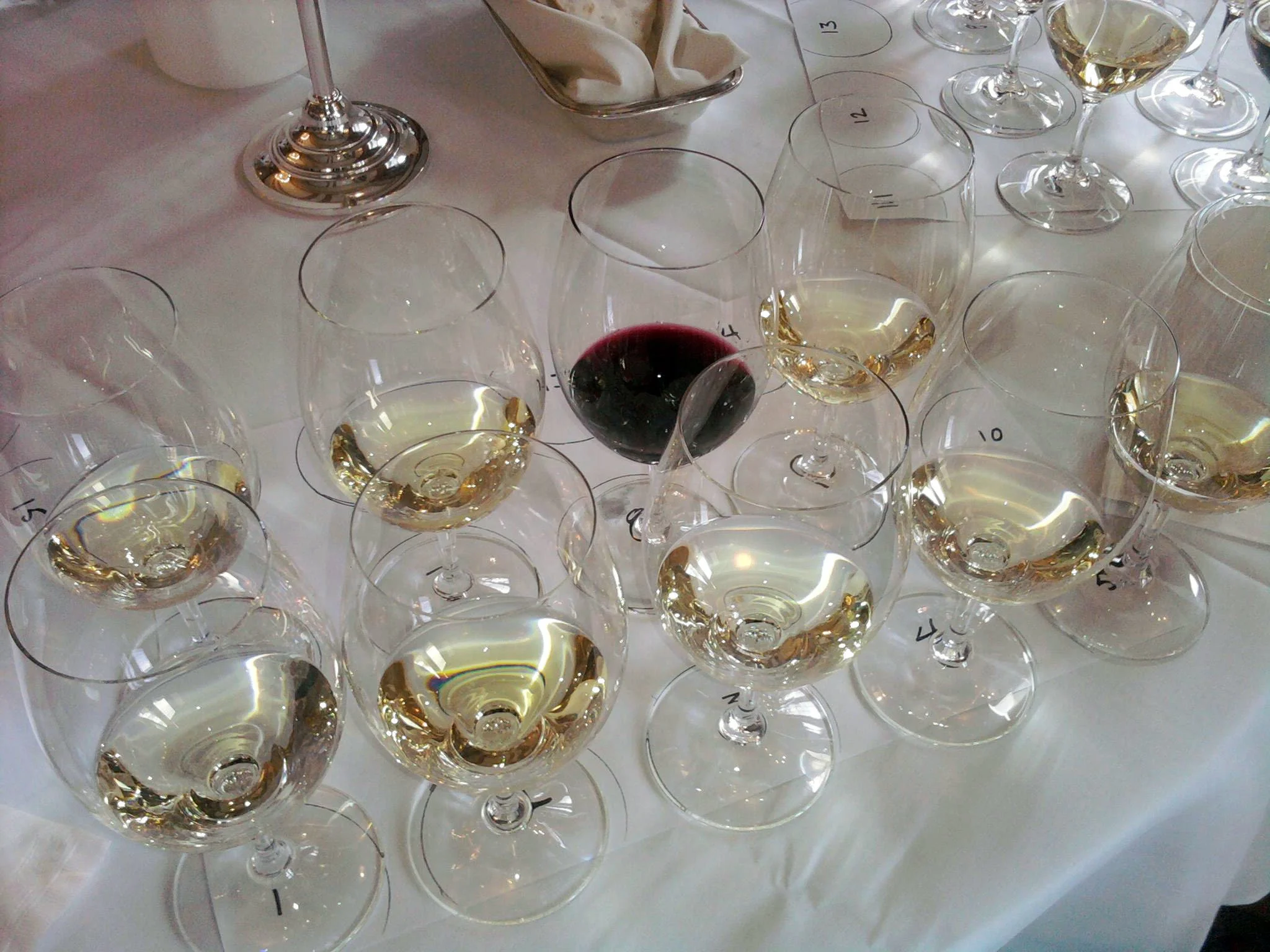Our Mars, 99.5% Marsanne being judged at the 2011 Seattle Wine awards, in the White Rhone category!