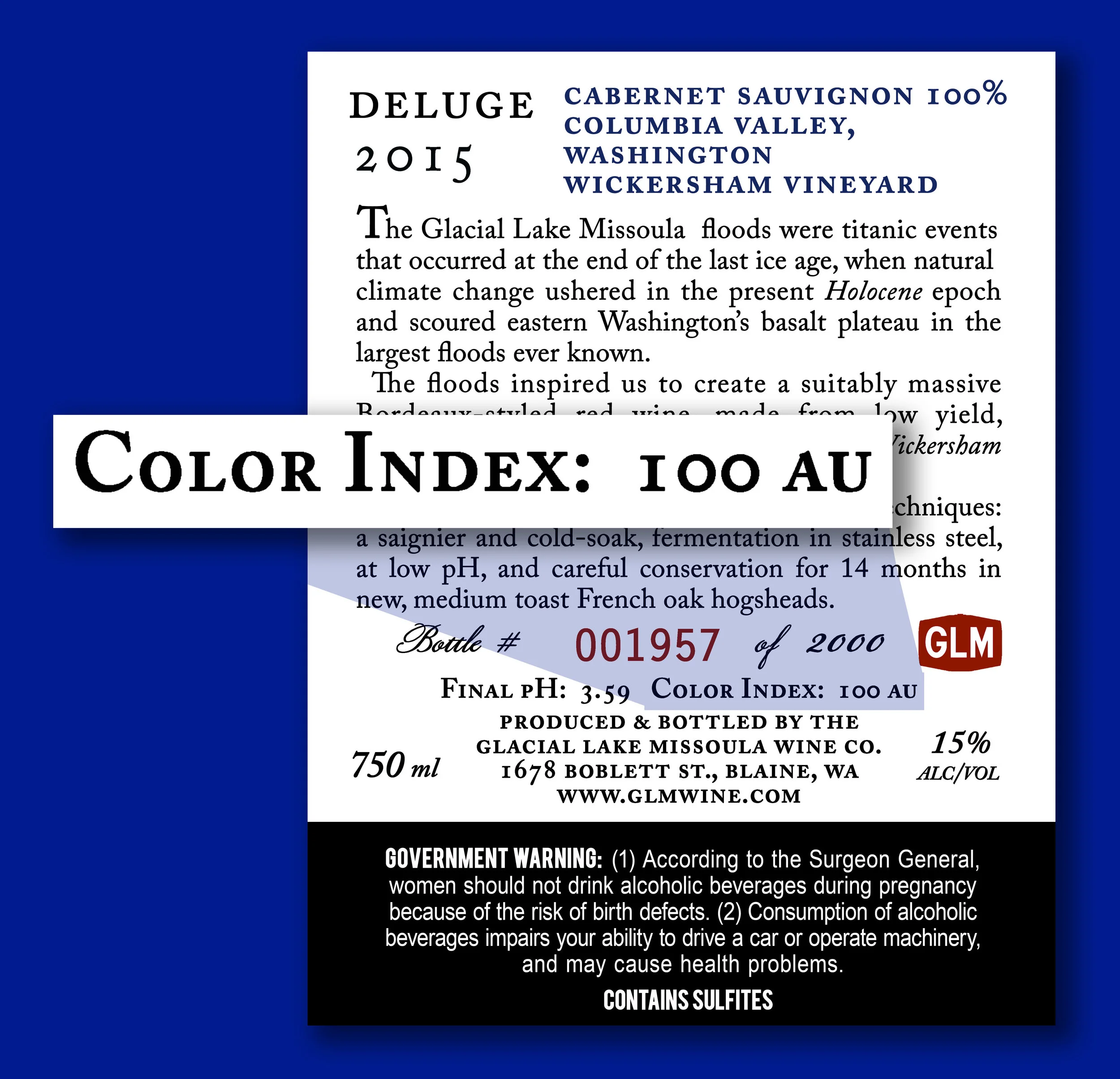 Our back label