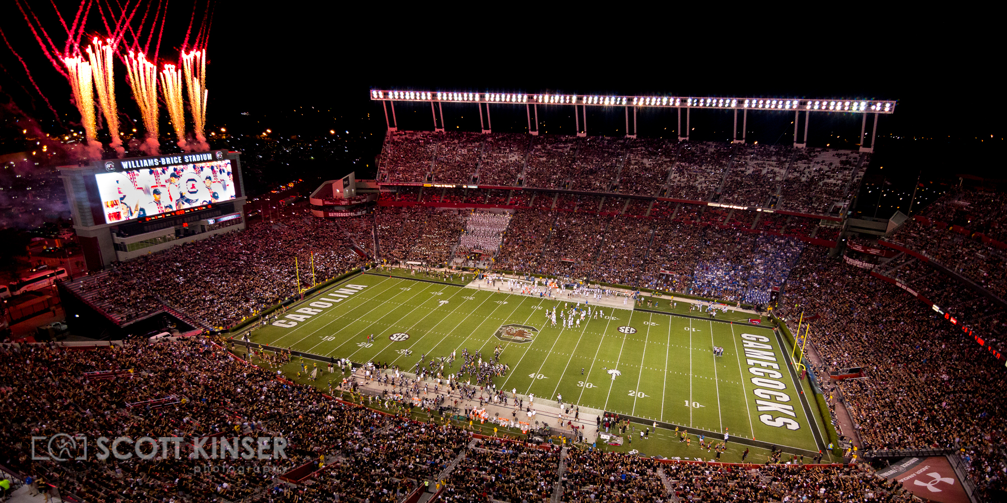  September 16, 2017: overall of William Brice Stadium during the NCAA football matchup between the Kentucky Wildcats and the South Carolina Gamecocks at Williams-Brice Stadium in Columbia, SC. (Scott Kinser/Cal Sport Media) 