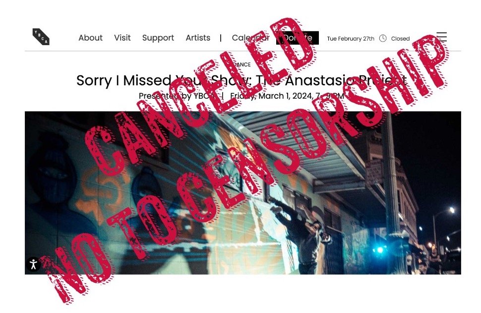 CANCELLED - Sorry I Missed Your Show: The Anastasio Project