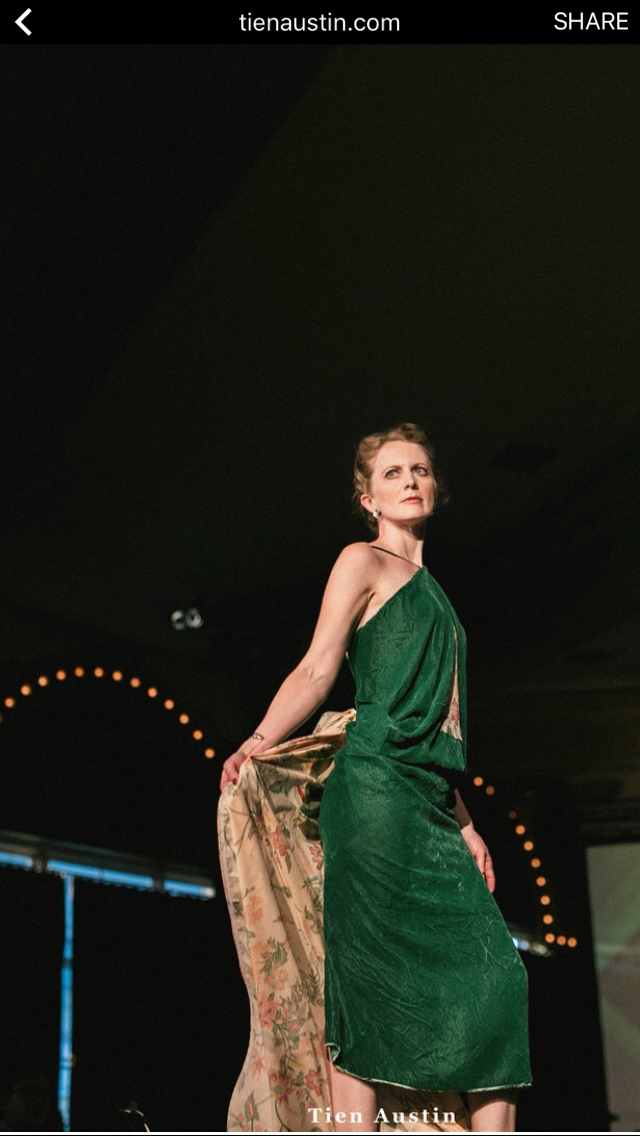 Bolt's own Sarah, rockin' her design in the 2017 MSP fashion show. Photo credit: Tien Austin