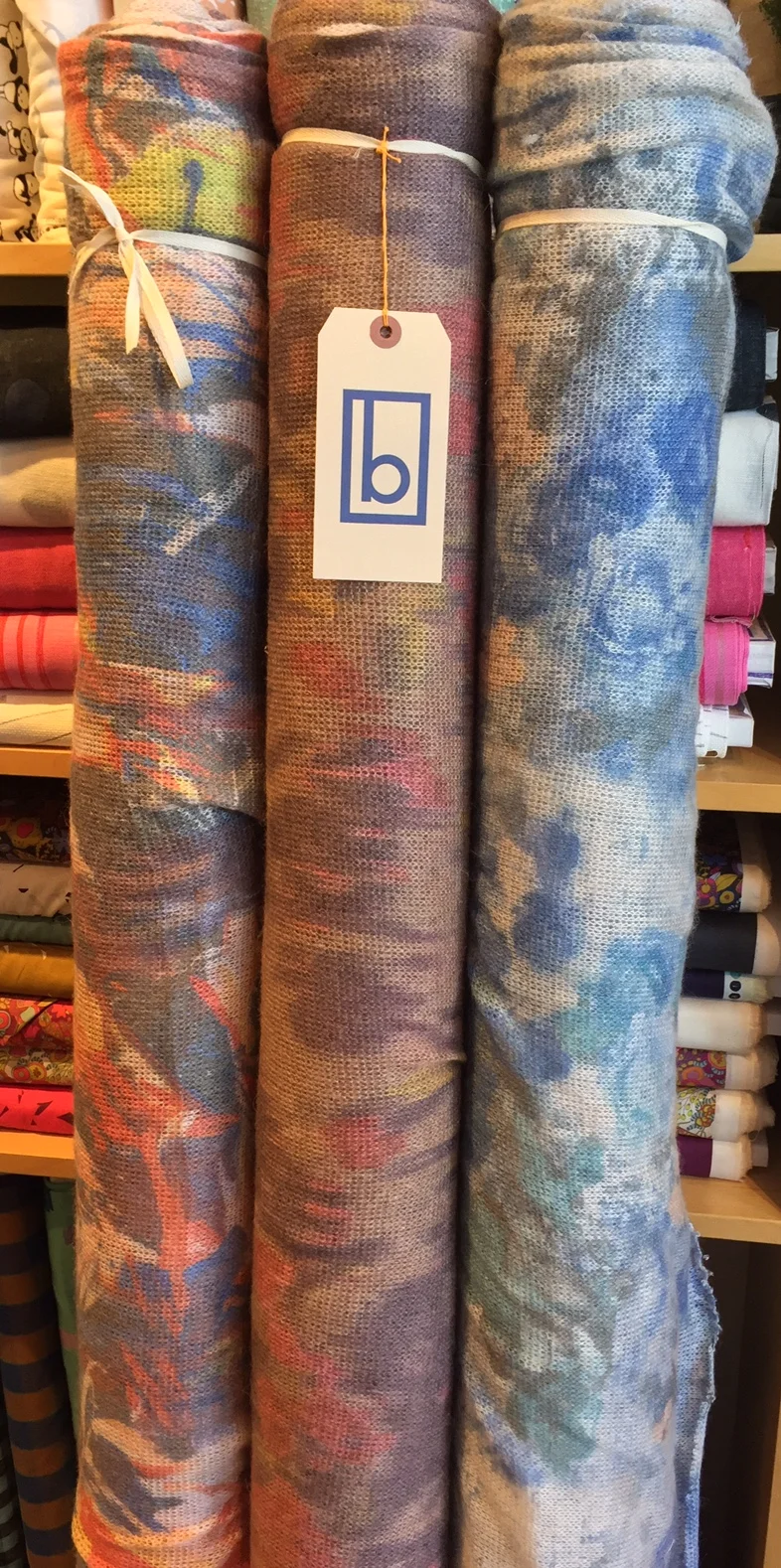 We're starting off big with these stunners: mohair/ wool blend sweater knits. Amazingly soft and light, large, open knit keeps them float-y.