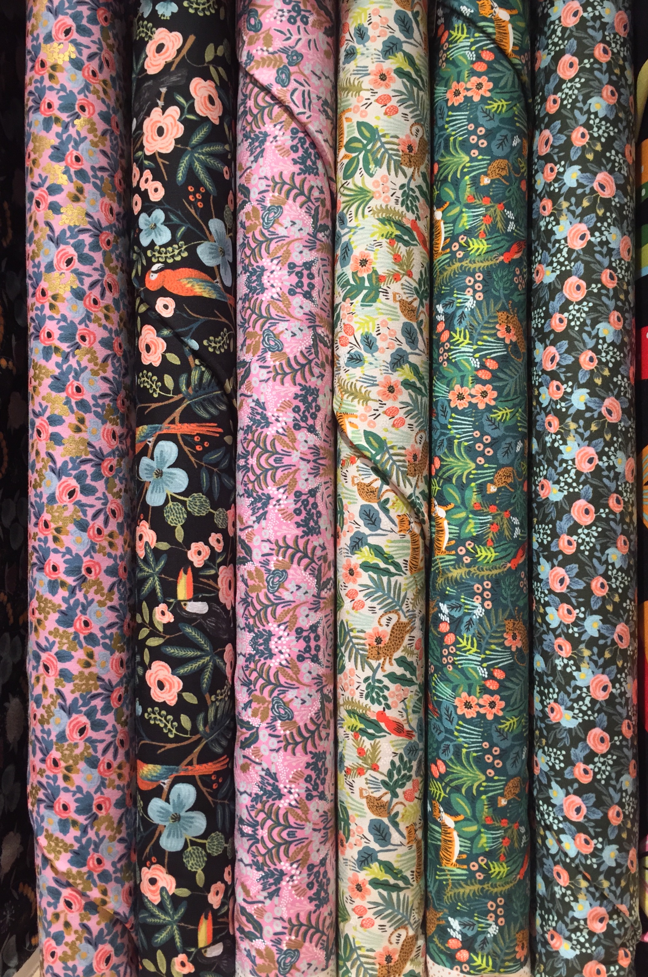 Rifle Paper Co's quilting weight cotton prints for Cotton + Steel.