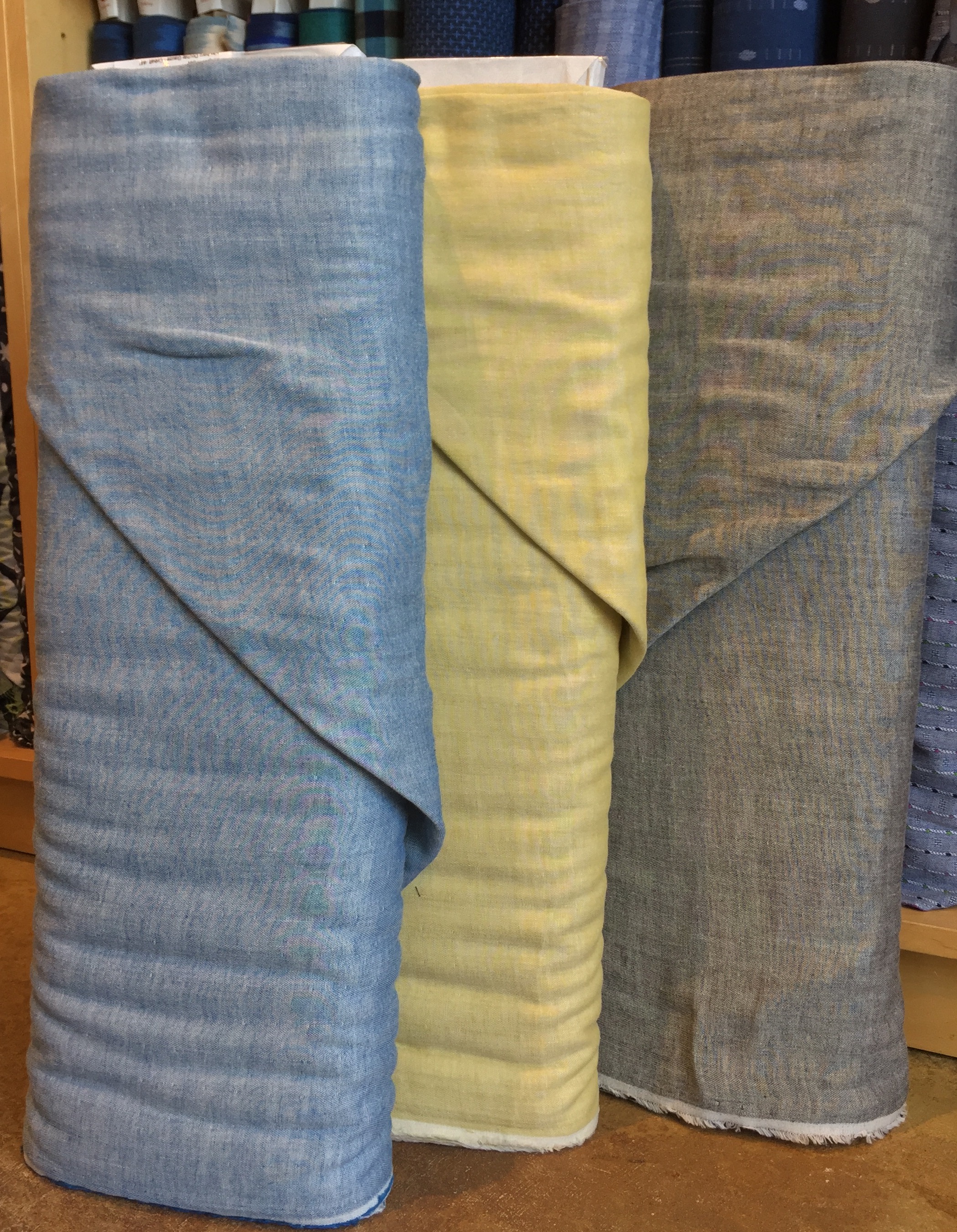 Three new solid double gauze.