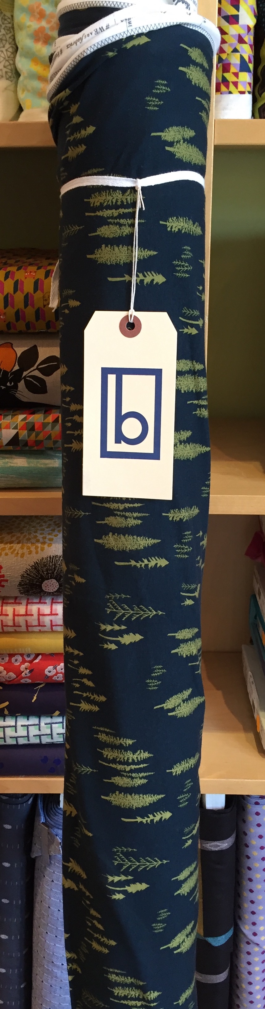 This tree print would make up some pretty darn cute jammies or onesies! Super soft, with good drape.