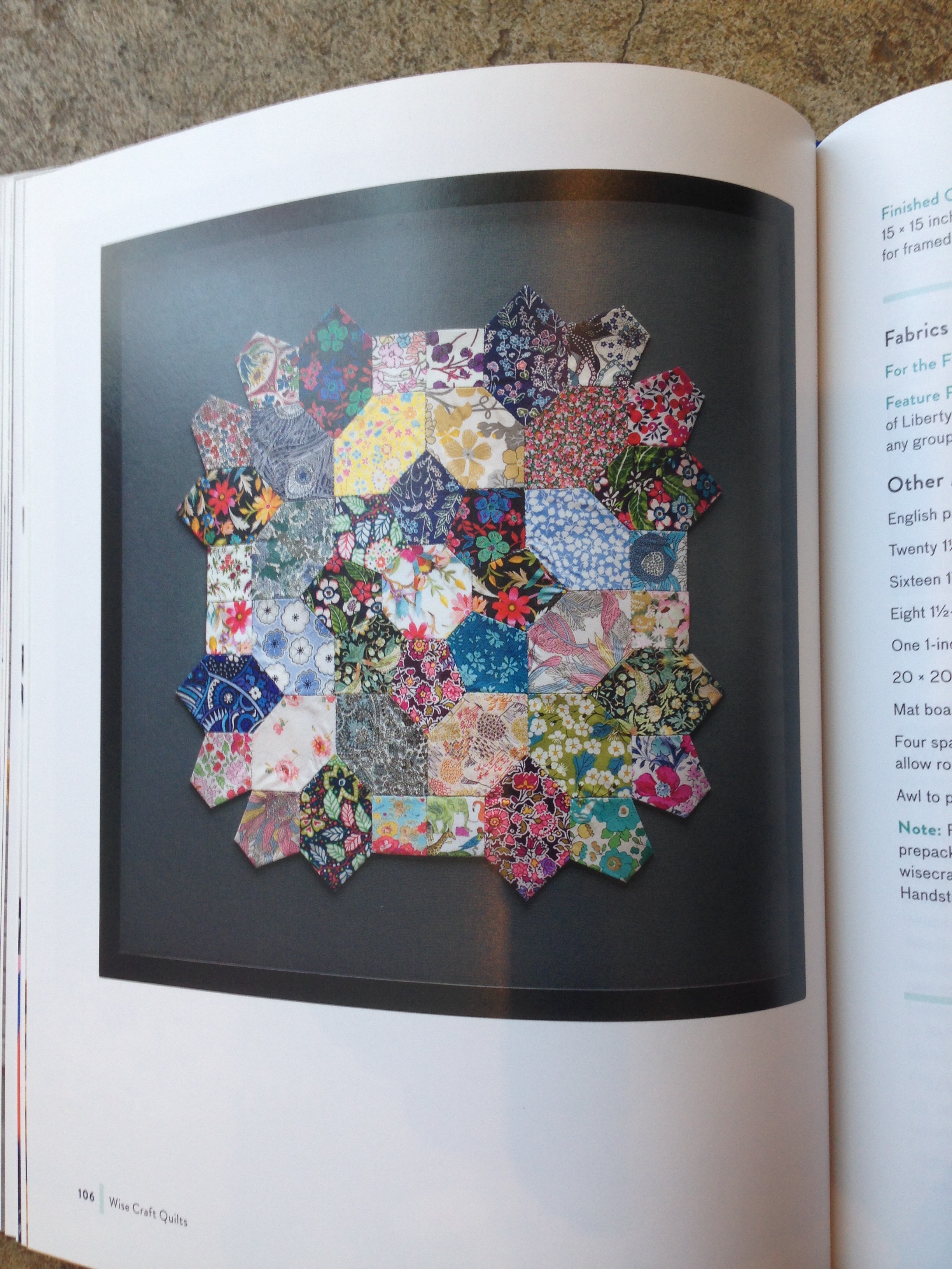 Paper piecing with precious Liberty