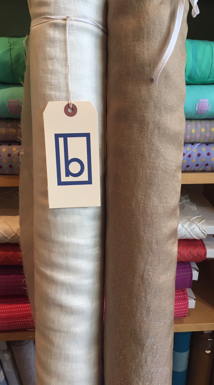 Shimmery poly with a great drape!