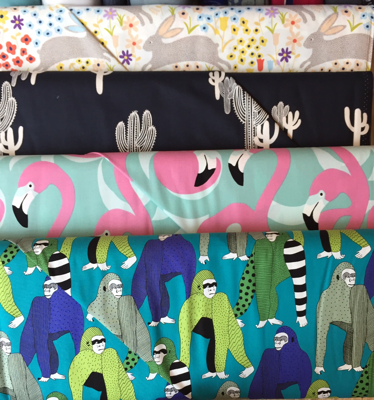 Bunnies, gorillas, flamingos and more cacti from Alexander Henry.