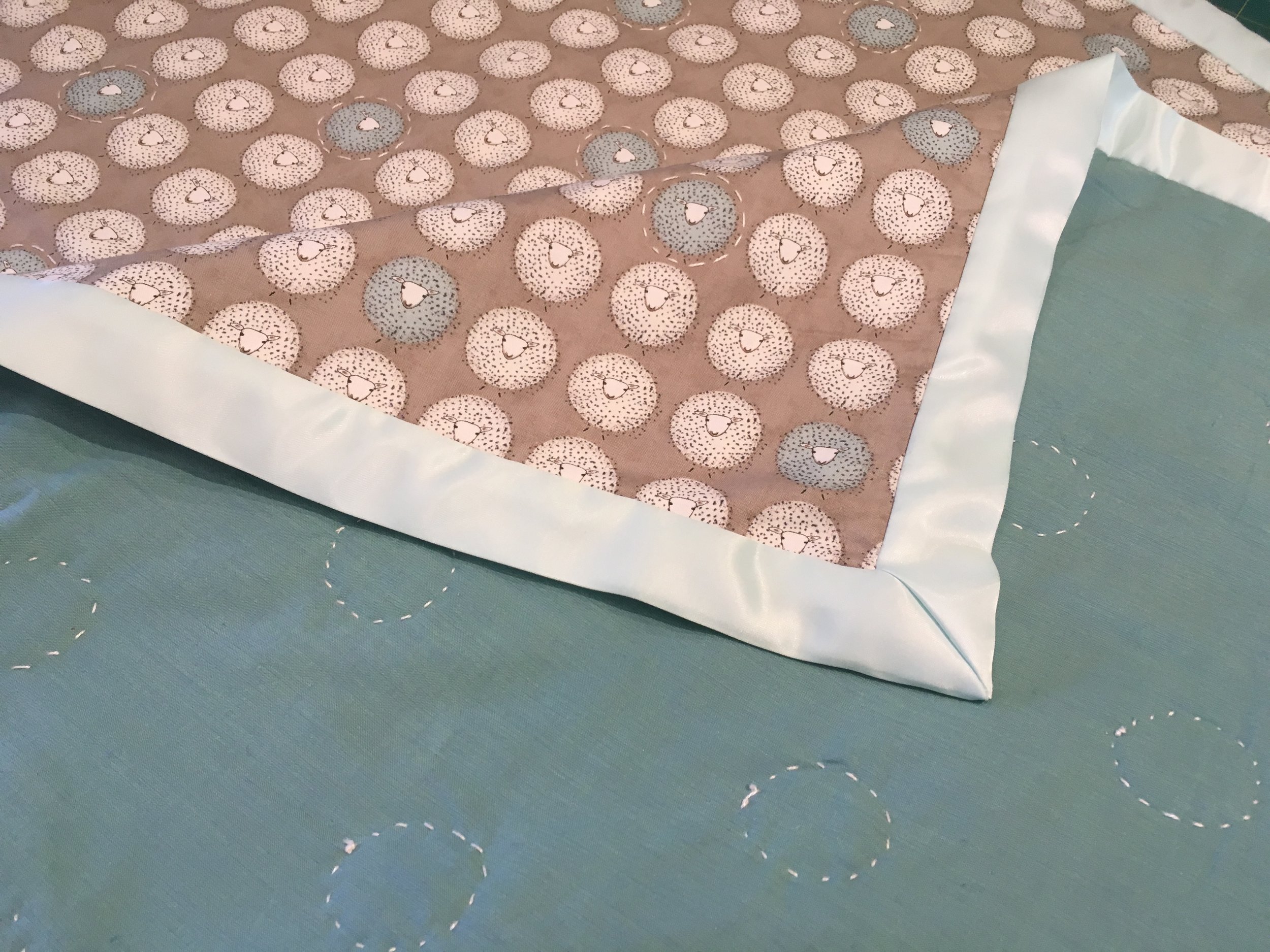 A Baby Quilt with Satin Binding & Mitered Corners — Bolt Fabric