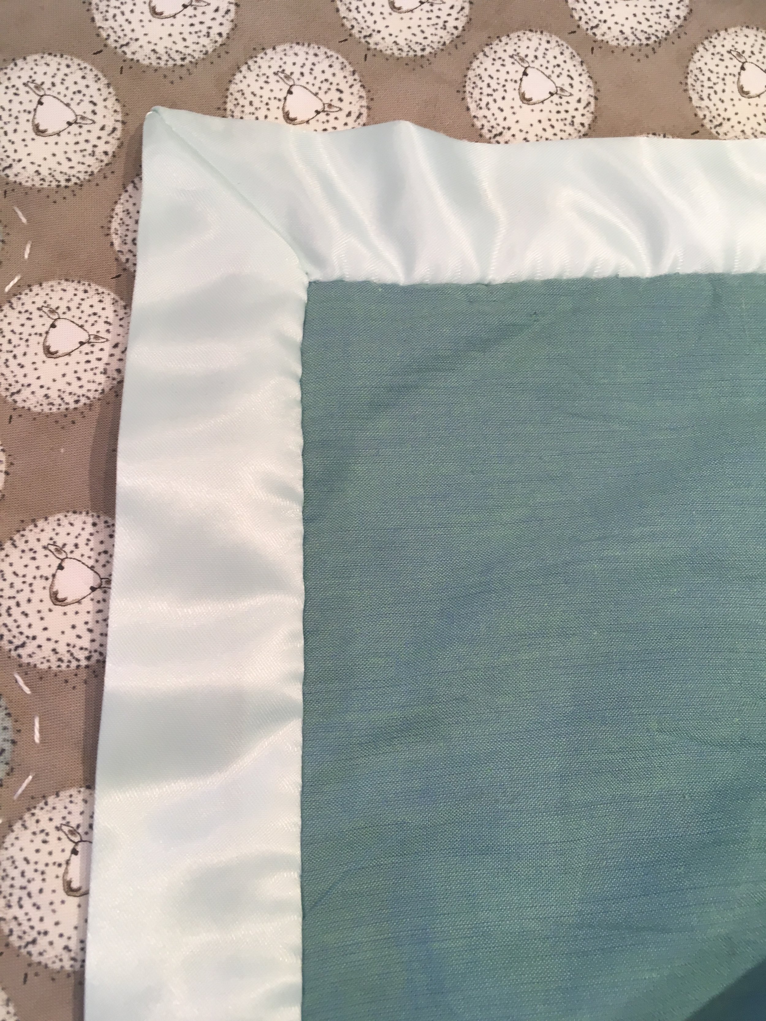 How to Sew/Apply/Attach Baby Blanket Binding - Blanket Binding