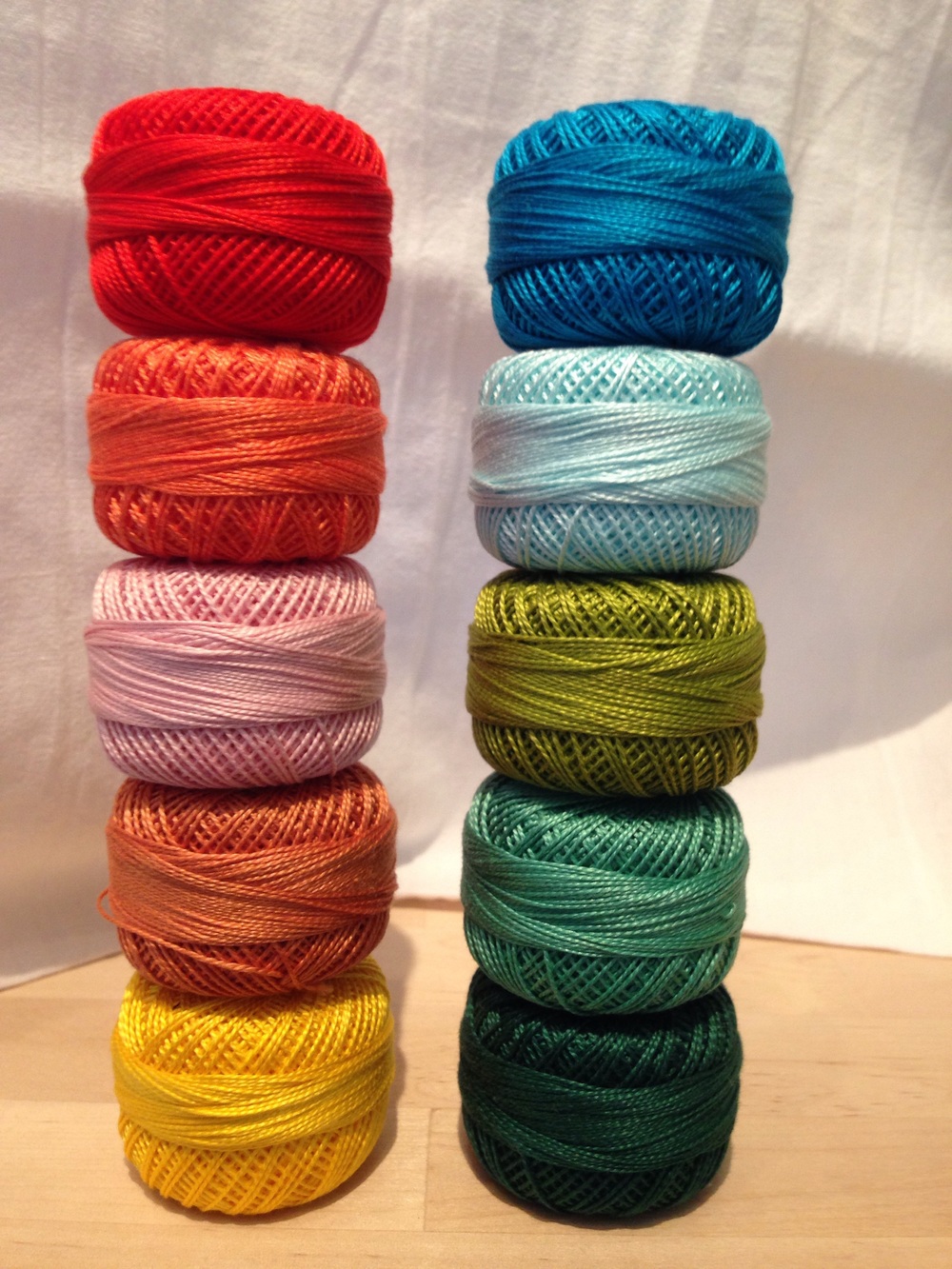 Perle cotton = fabric store fireworks