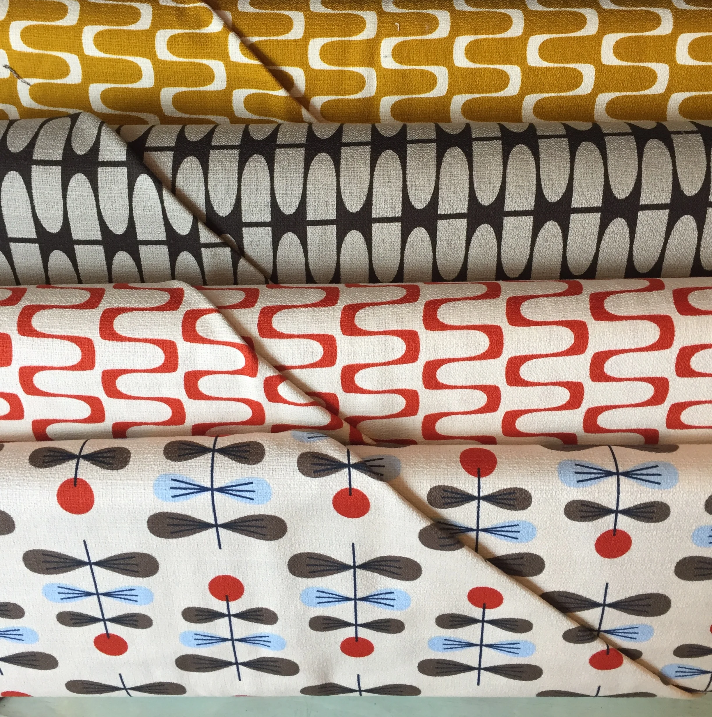 Vintage inspired bark cloth, organic cotton