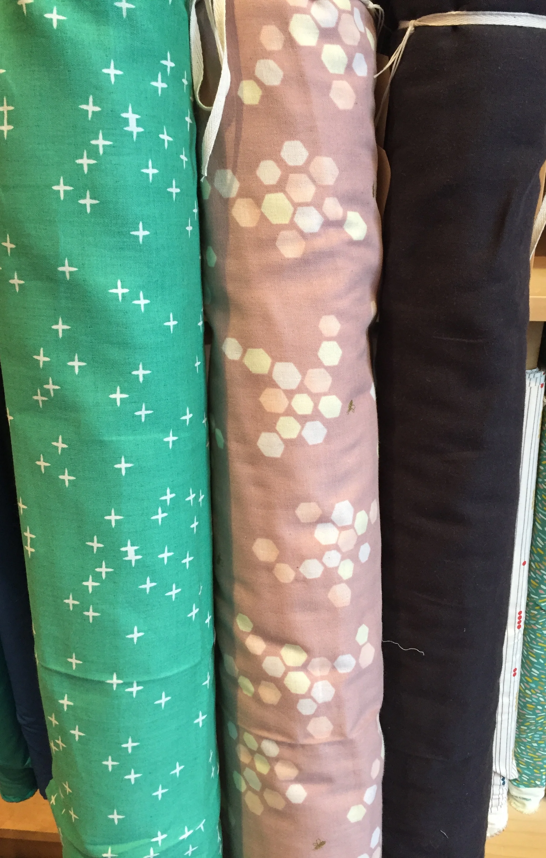 A few more double gauze pieces, including a solid washed black.