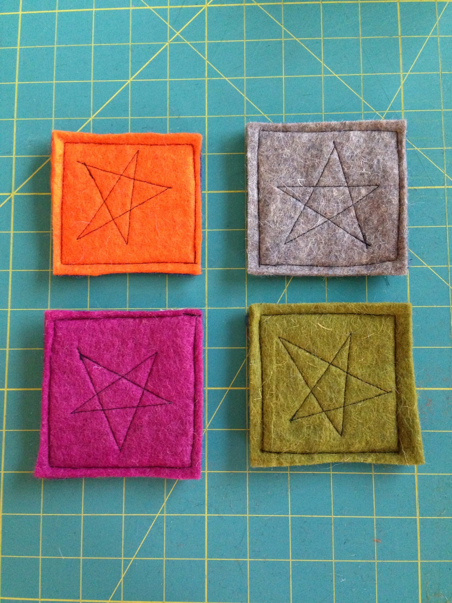 Gina's starry coasters