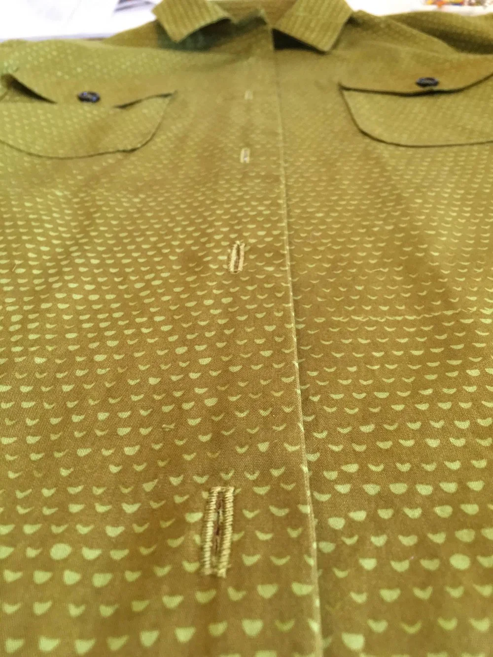 Easy way to line up buttons with their holes