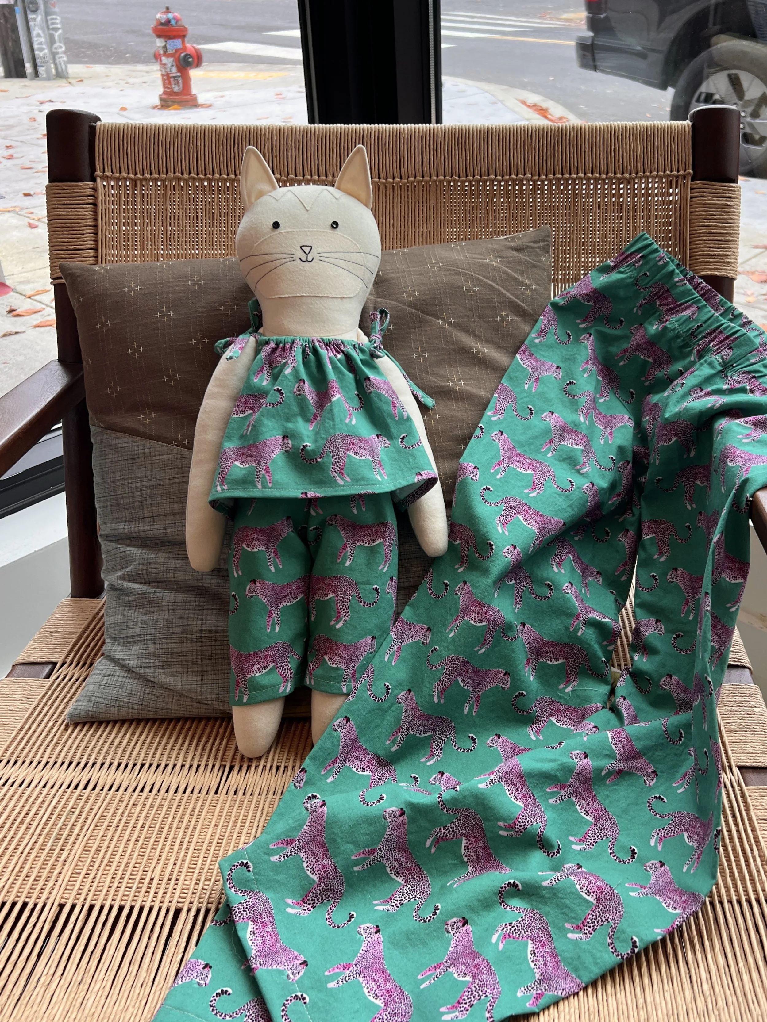 Sew Matching Pajama Bottoms for a child and their Doll