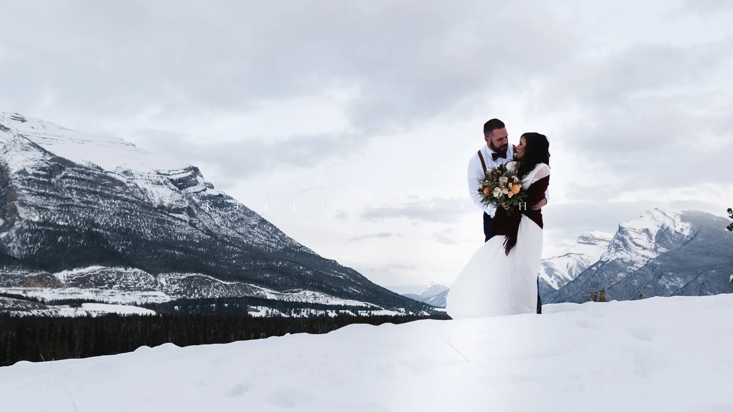 Kelli + Zach's Canadian Mountain Elopement
