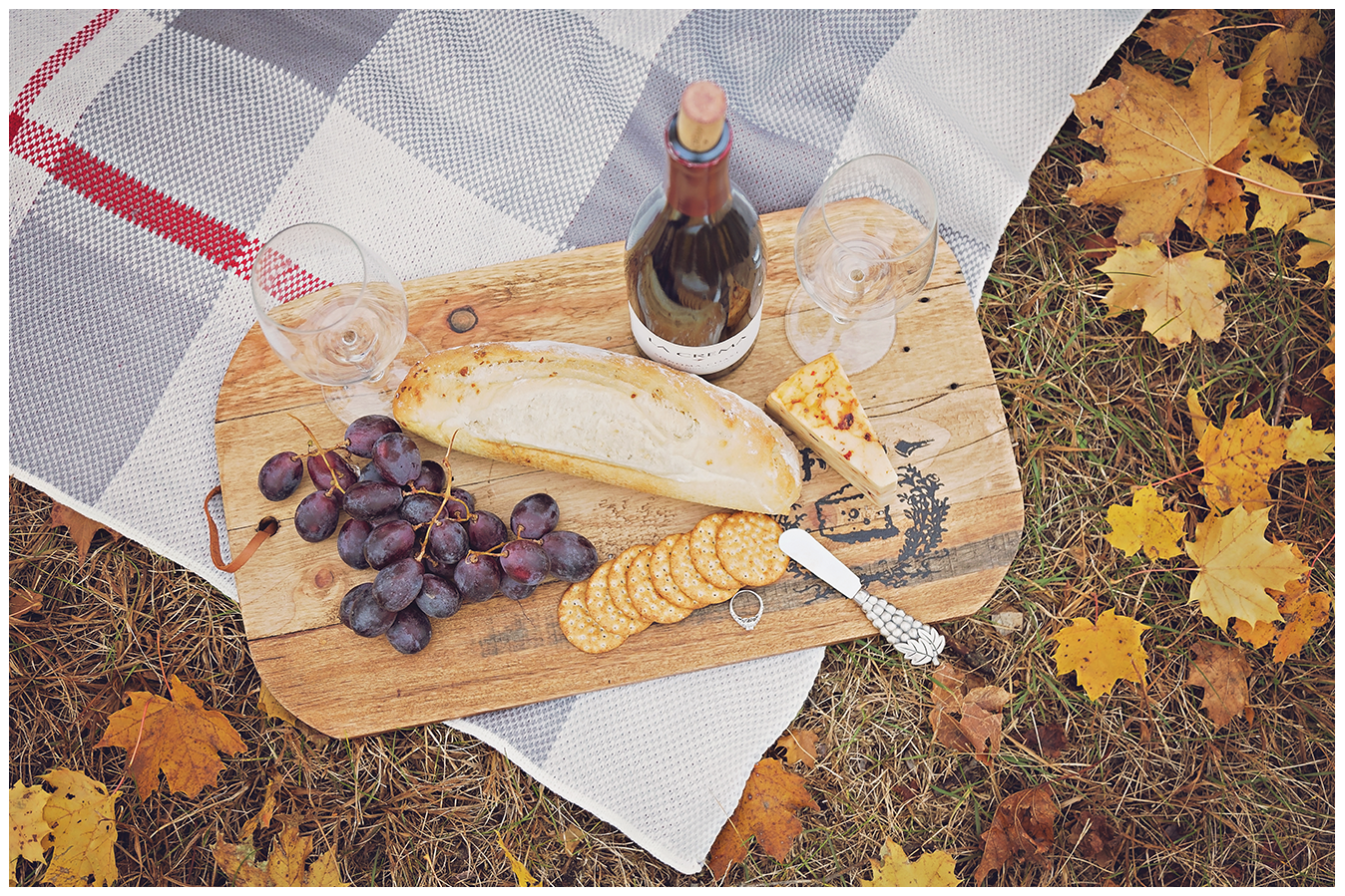 Brittany + Tom: A Fall Wine & Cheese Picnic 