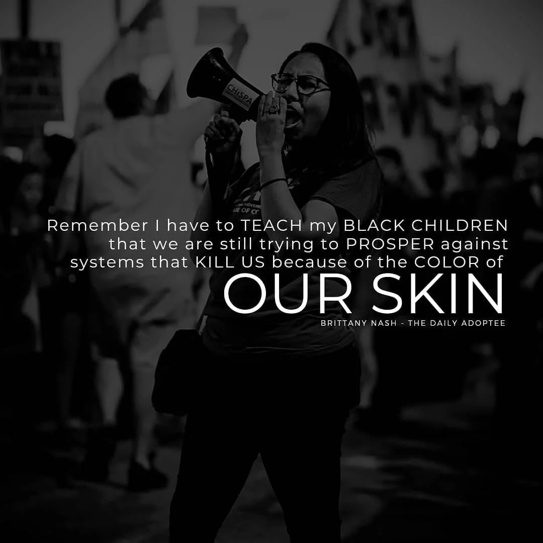 Please understand why we are angry and do this fight the way that we do.

Our worlds are not equal and by default we have so much more pain.  White people can act releived because they don't have to carry a harbored dread.

When we push change and pr