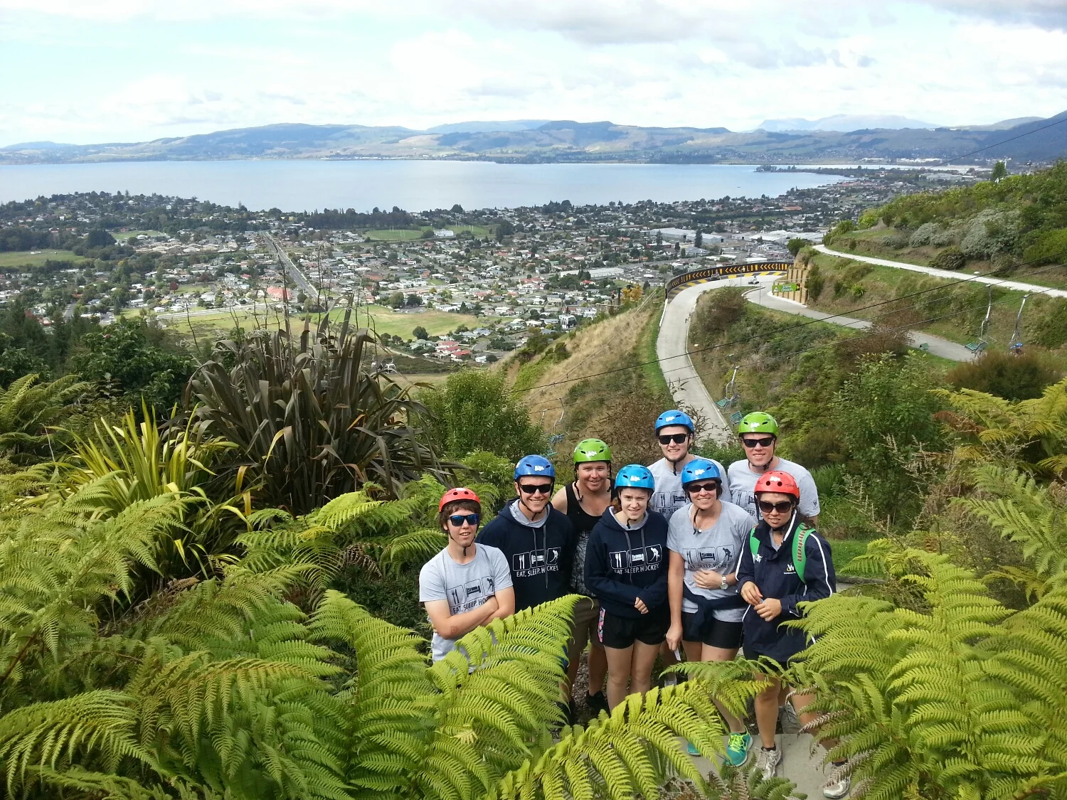 The luge crew
