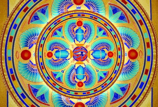 14 MANDALA POSTCARD GOLD SCARABSsm.jpg