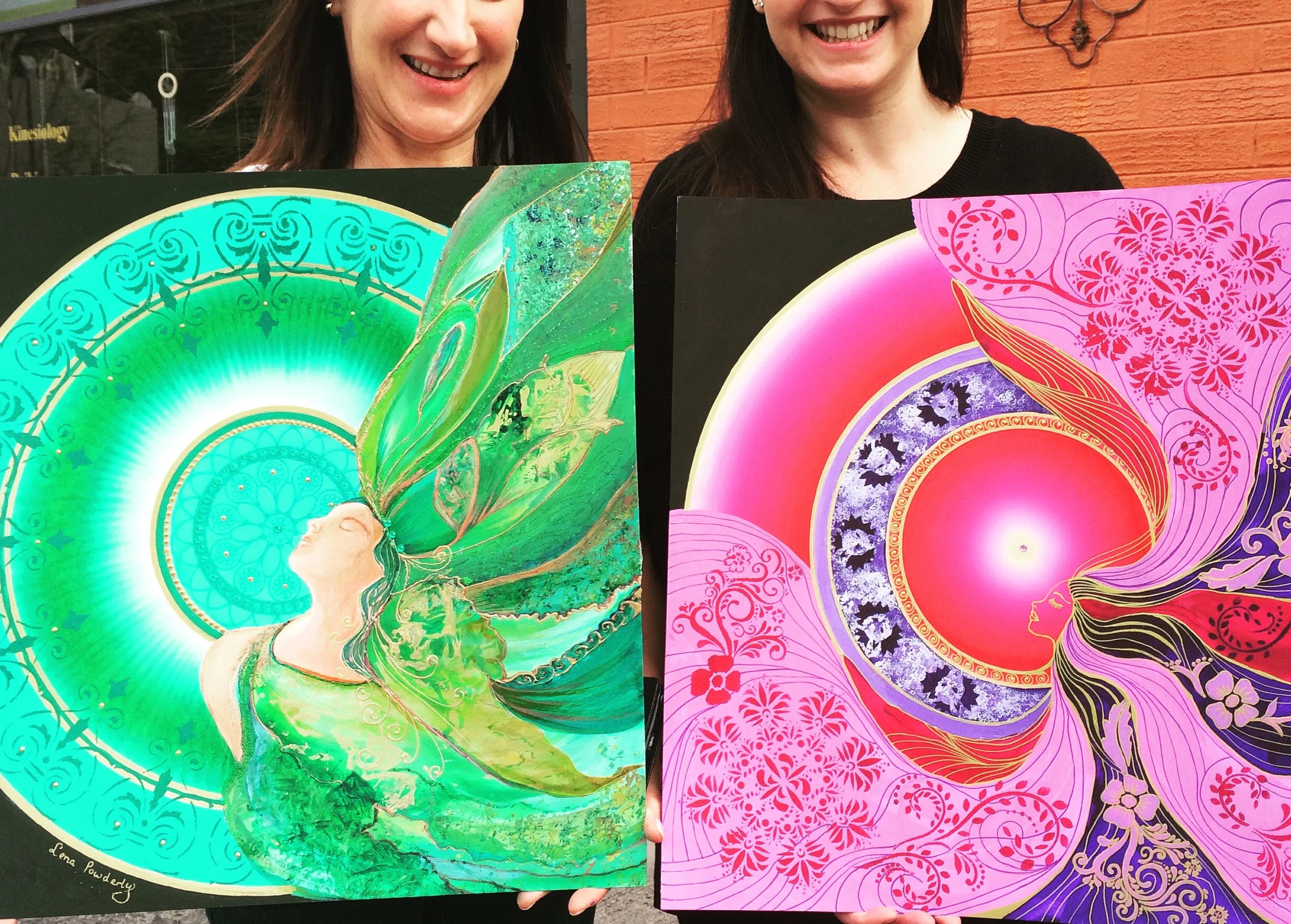 Mother and Daughter mandalas.