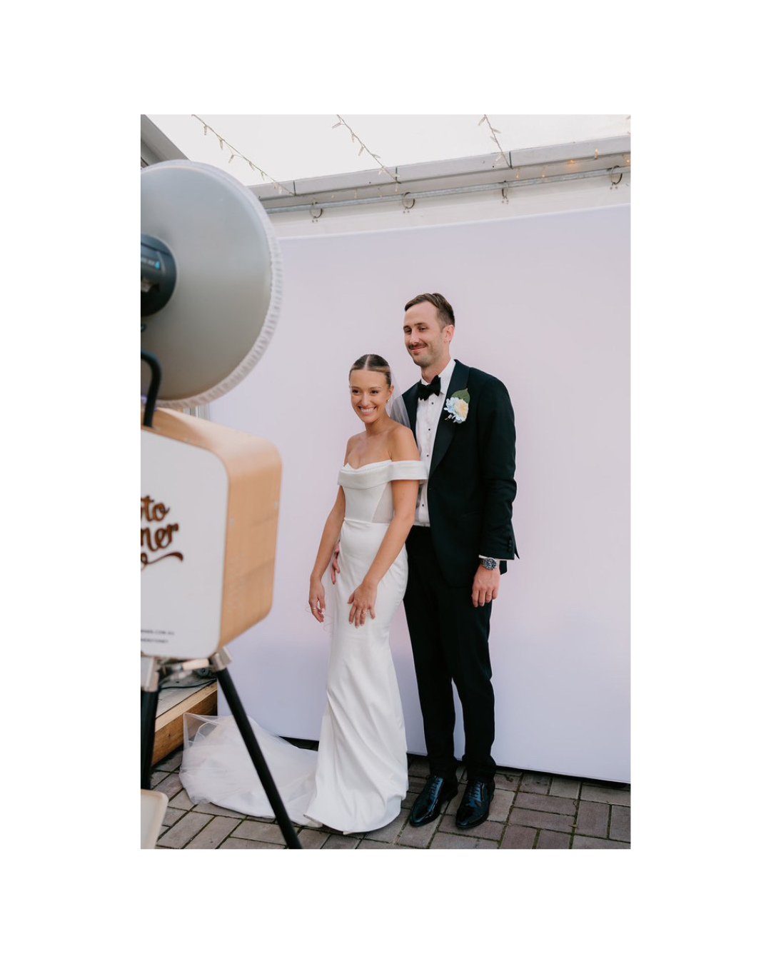 Bringing you our classic Black &amp; White Glam photo booth straight from Joseph &amp; Molly's dreamy wedding at Growwild Wildflower Farm! 📸✨ What a stunner of a wedding to be part of! So many feel-good vibes all around! 🌟 #WeddingMagic⁠
⁠
Thank yo