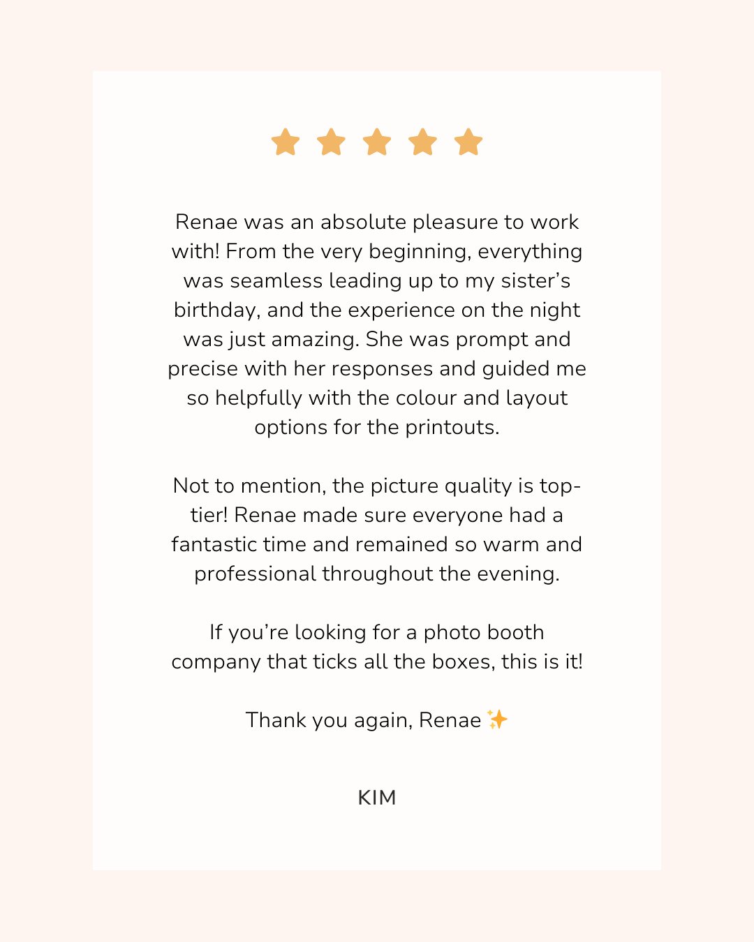 Turning 40 deserves nothing but the best &mdash; and Anna's night delivered! 🎉🤍⁠
We're so grateful for Kim's kind words and for welcoming us into such a special celebration. ⁠
⁠
This is why we love what we do.⁠
⁠
#SydneyPhotoBooth #SydneyPhotoBooth