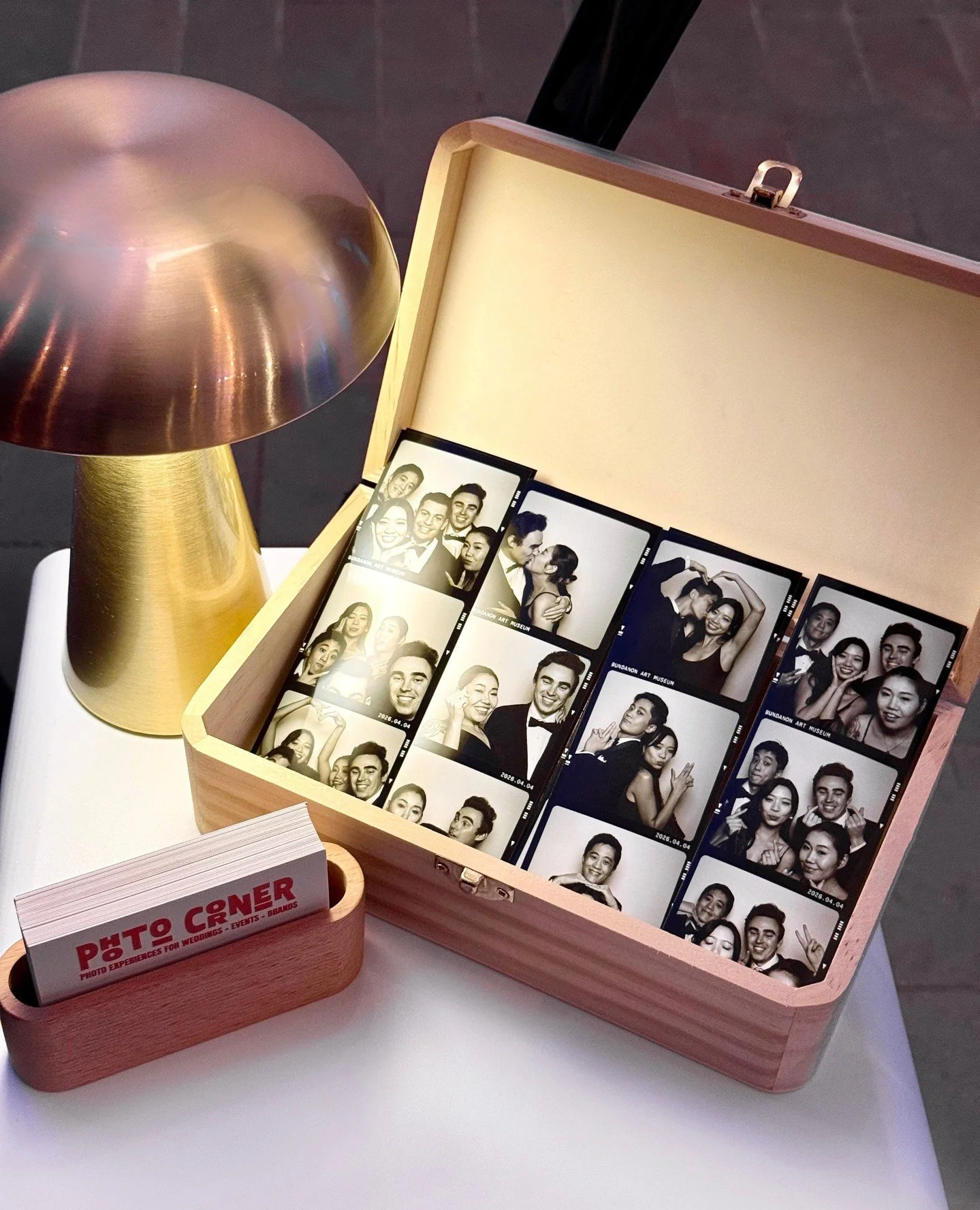 Nikki &amp; Joe said I do at one of the most breathtaking venues on the South Coast &mdash; Bundanon Art Museum &mdash; and every strip from our Vintage Film Booth feels like a page from their story. 🖤⁠
⁠
Old-school frames, real moments, memories th