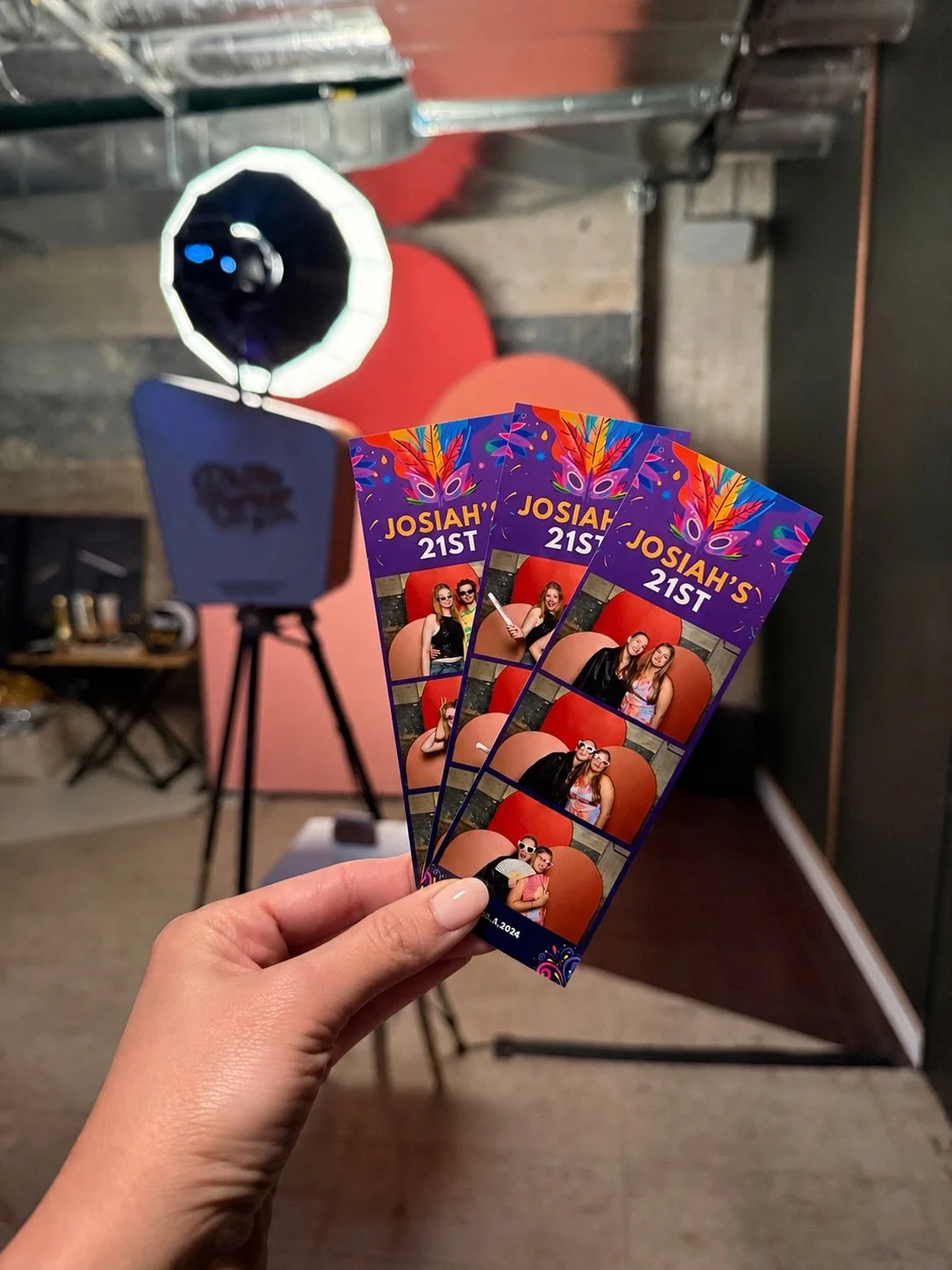 Josiah&rsquo;s 21st was one for the books 🎭✨

A Rio Carnival theme, a custom print template to match, and that energy in the room &mdash; the booth was absolutely buzzing all night at The Vault @machinehall 

These little strips hold a lot of memori