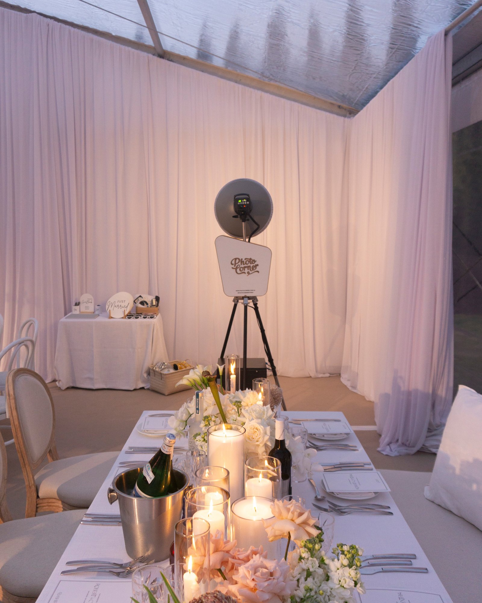 Wedding Photo Booth Setup | Alpine, Southern Highlands