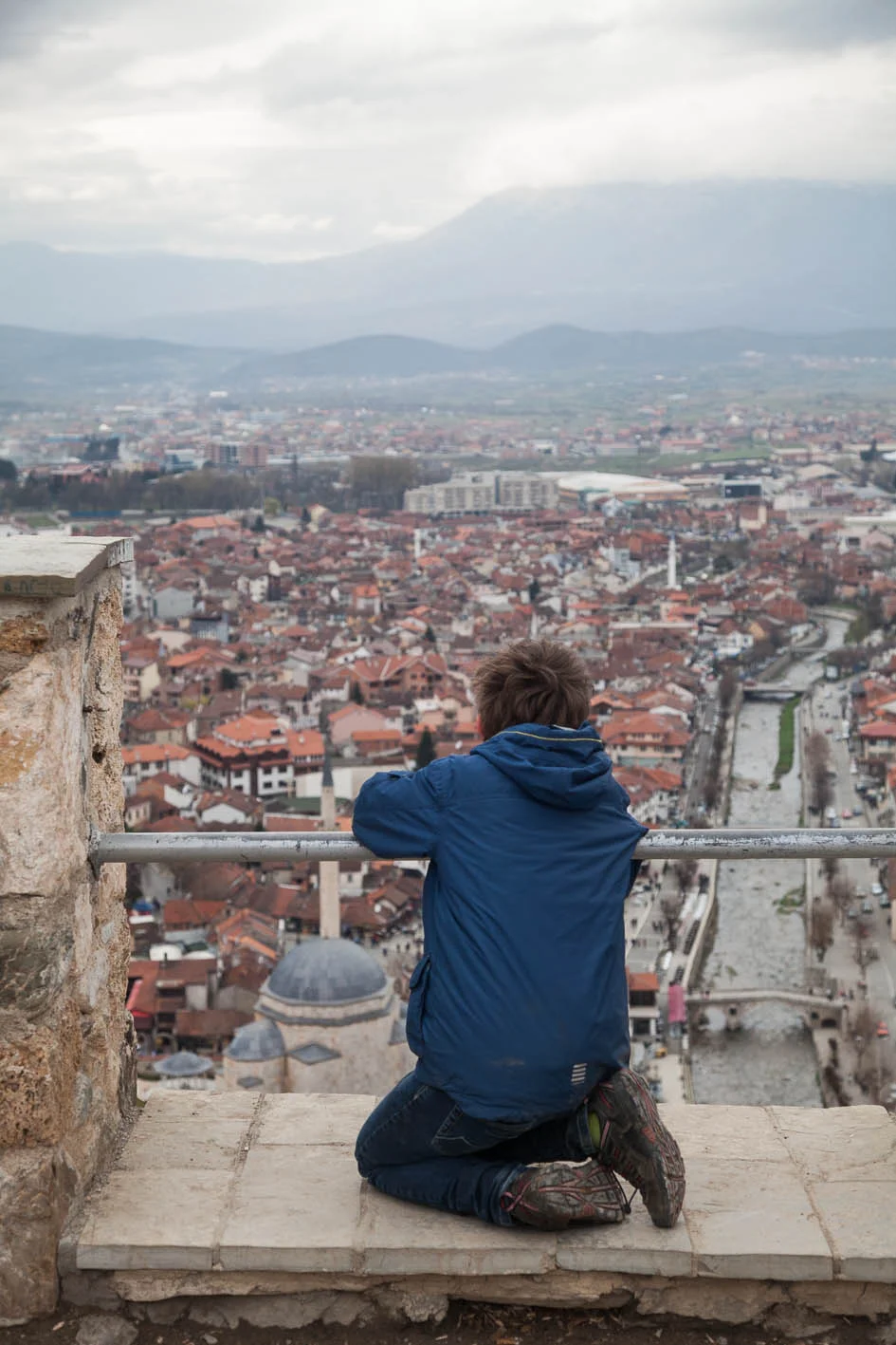 Looking out over Prizren