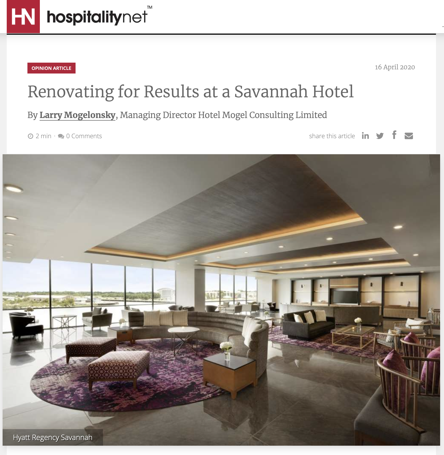 Renovating for Results at a Savannah Hotel