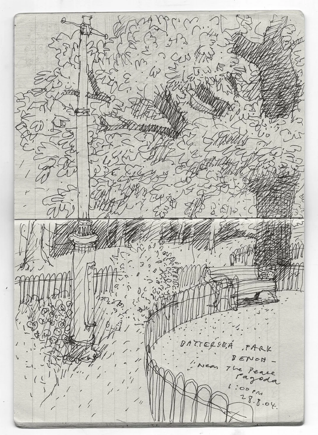 drawing by david mackintosh battersea park