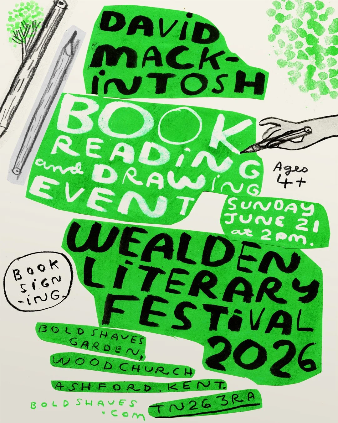 Book reading and drawing event at Wealden Literary Festival 2026…