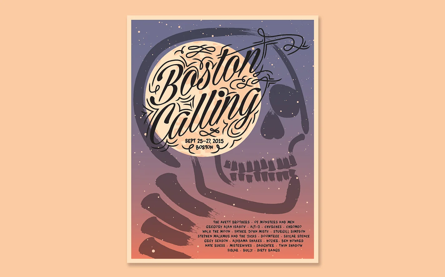  Poster for Boston Calling music festival, digital 