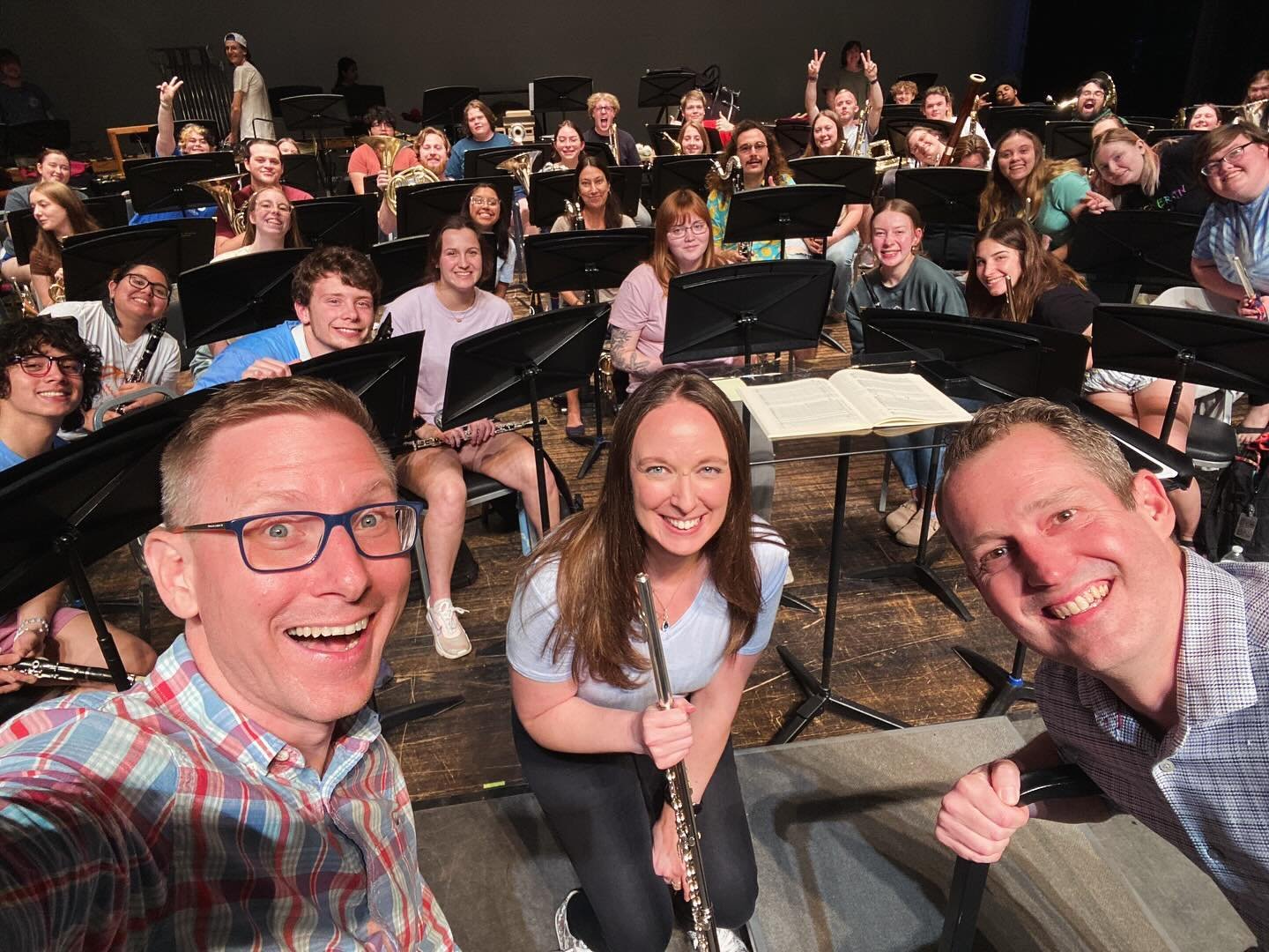 Great dress rehearsal last night of my Flute Concerto with Angela Collier Reynolds, Eric Scott, and the Indiana State University Wind Orchestra! Show is tonight at 7:30 PM! 
⚜️
L&rsquo;HISTOIRE DE LA NOUVELLE ORL&Eacute;ANS (2023)
Concerto for Flute 