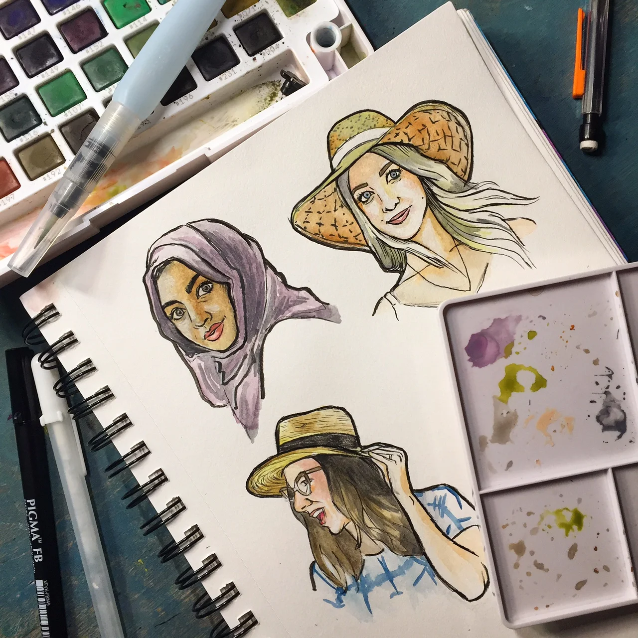 Watercolor Portraits