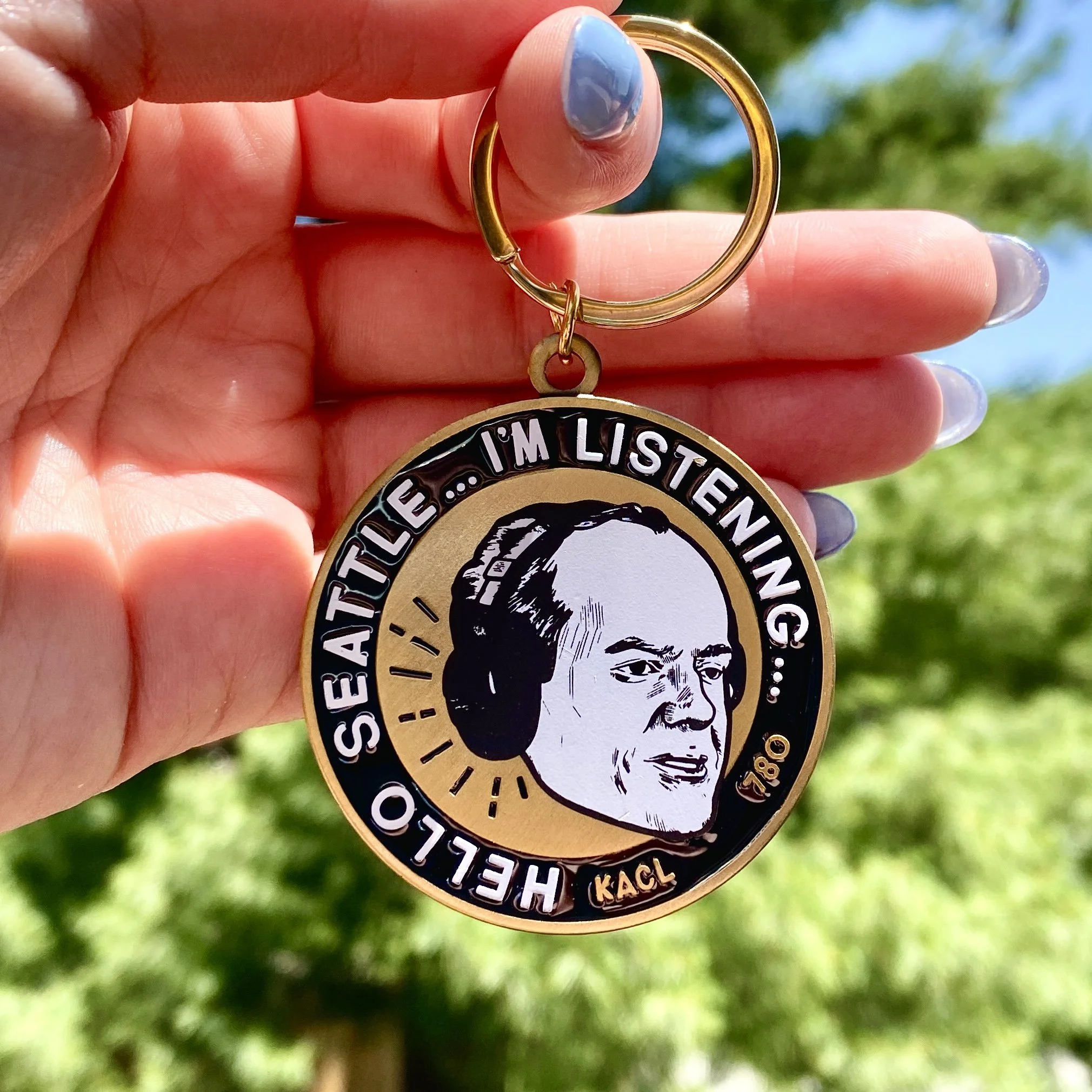 Frasier Crane 2" Metal Keychain | Dr. Frasier Crane Show KACL 780